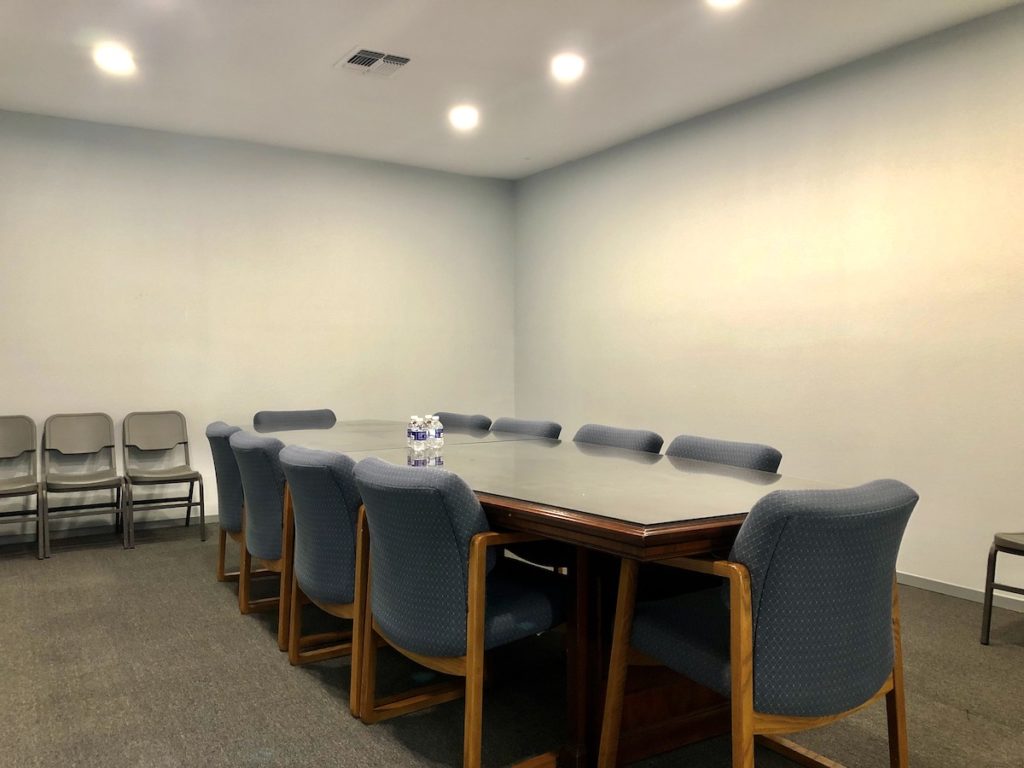 conference room with chairs